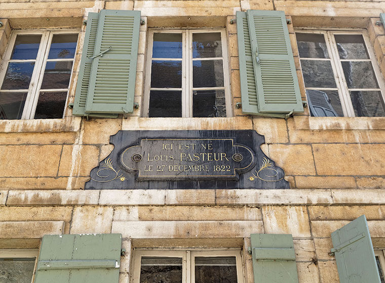 Maison Natale de Pasteur à Dole dans le Jura